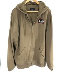 [SHIPS FREE!] Brixton Manufacturing Co. Zippered Hoodie
